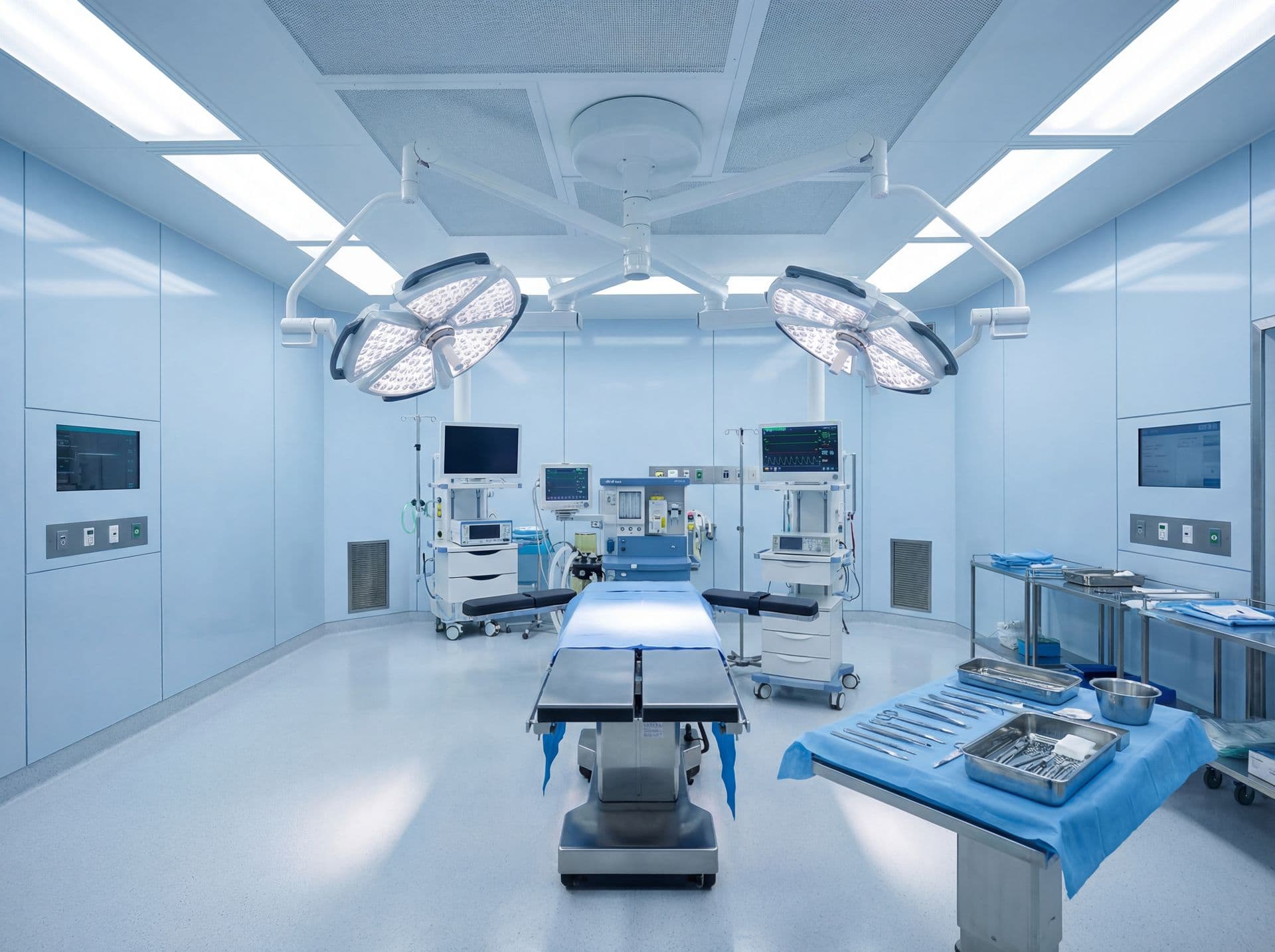 Vybavení operačních sálů a ordinací: